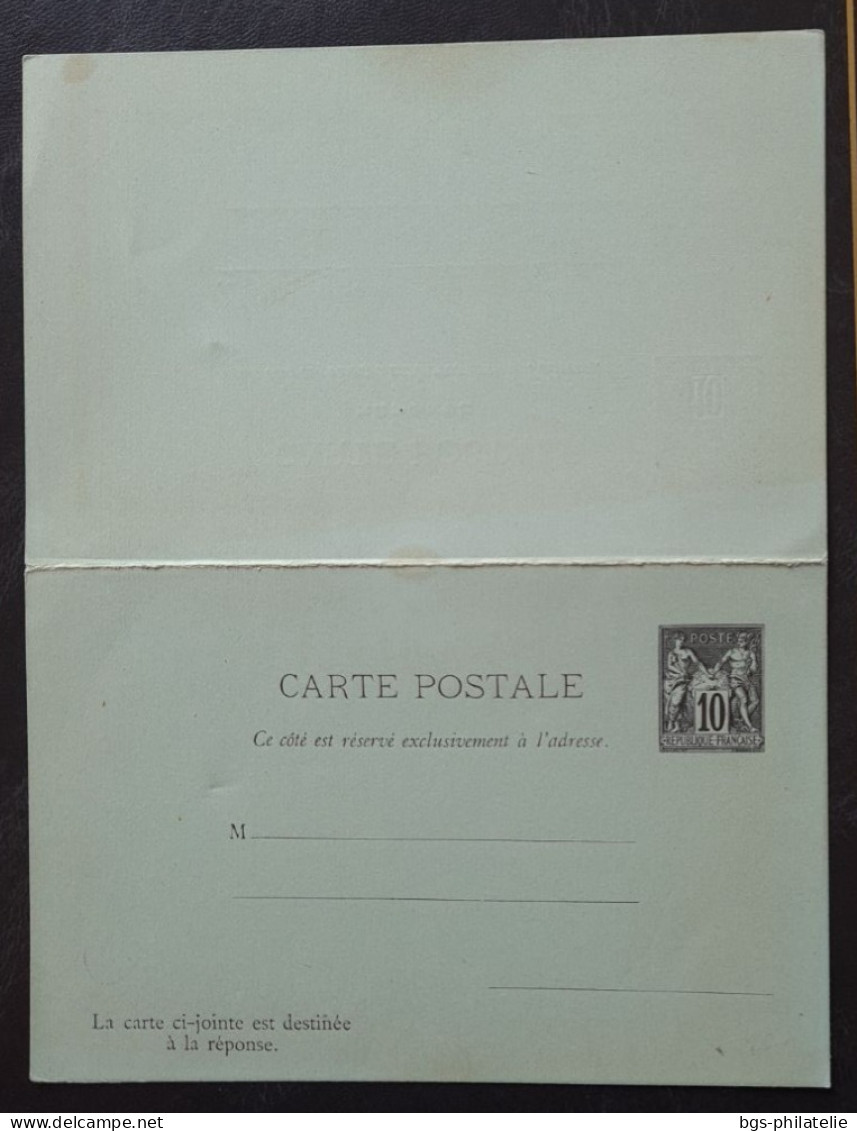 France,  Entier Postal Carte Réponse 89CPRP1 Neuf. - PAP: Antwort