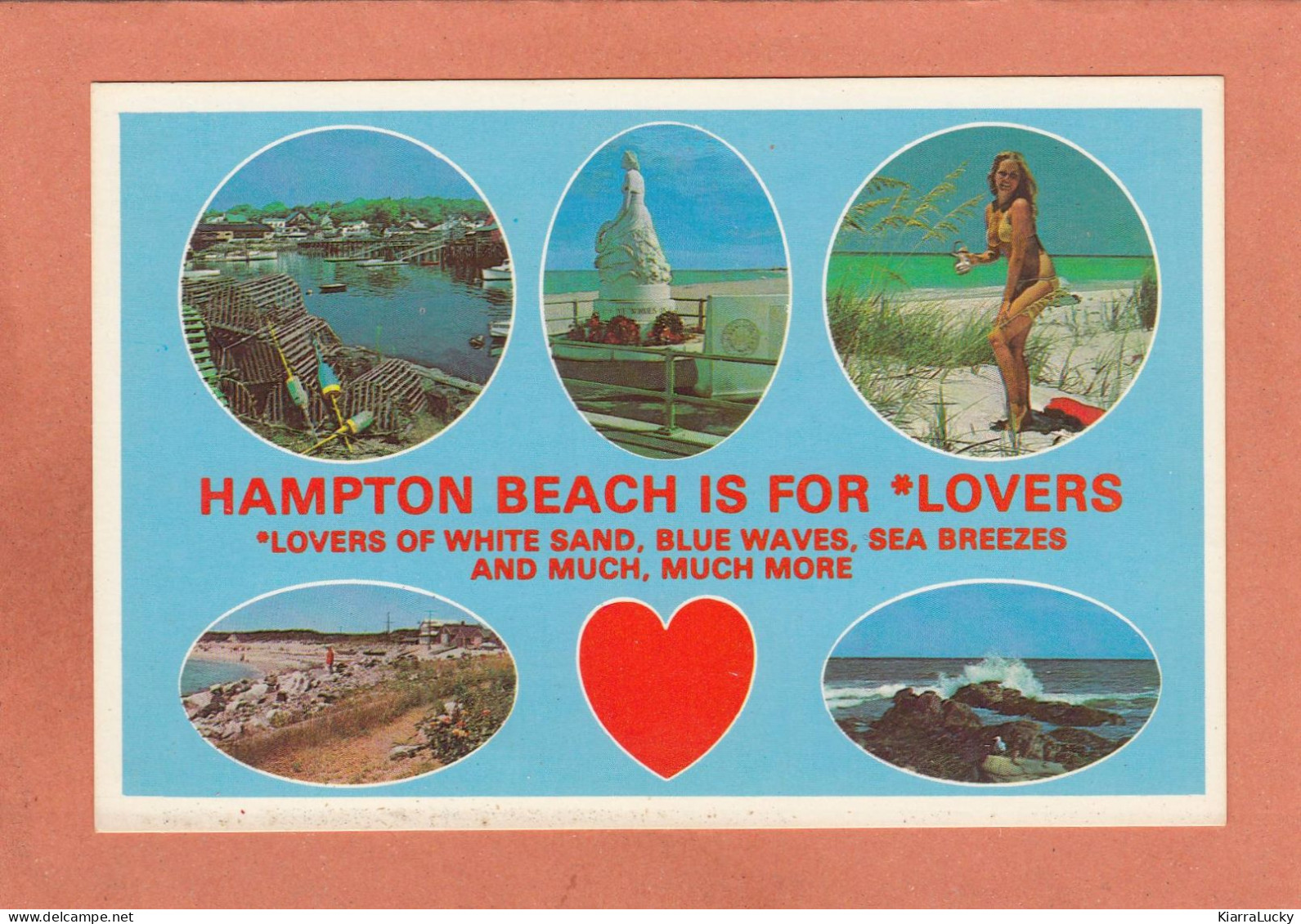 HAMPTON - USA - NEW HAMPSHIRE - BEACH IS FOR LOVERS - PIN-UP PIN UP - NEUVE - Autres & Non Classés