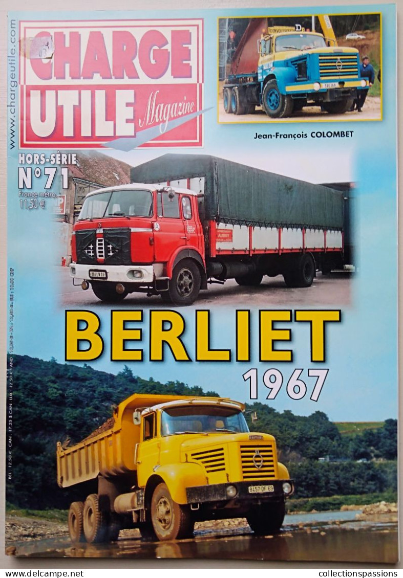 CHARGE UTILE MAGAZINE. Hors Série N°71 - BERLIET 1967 - - Auto