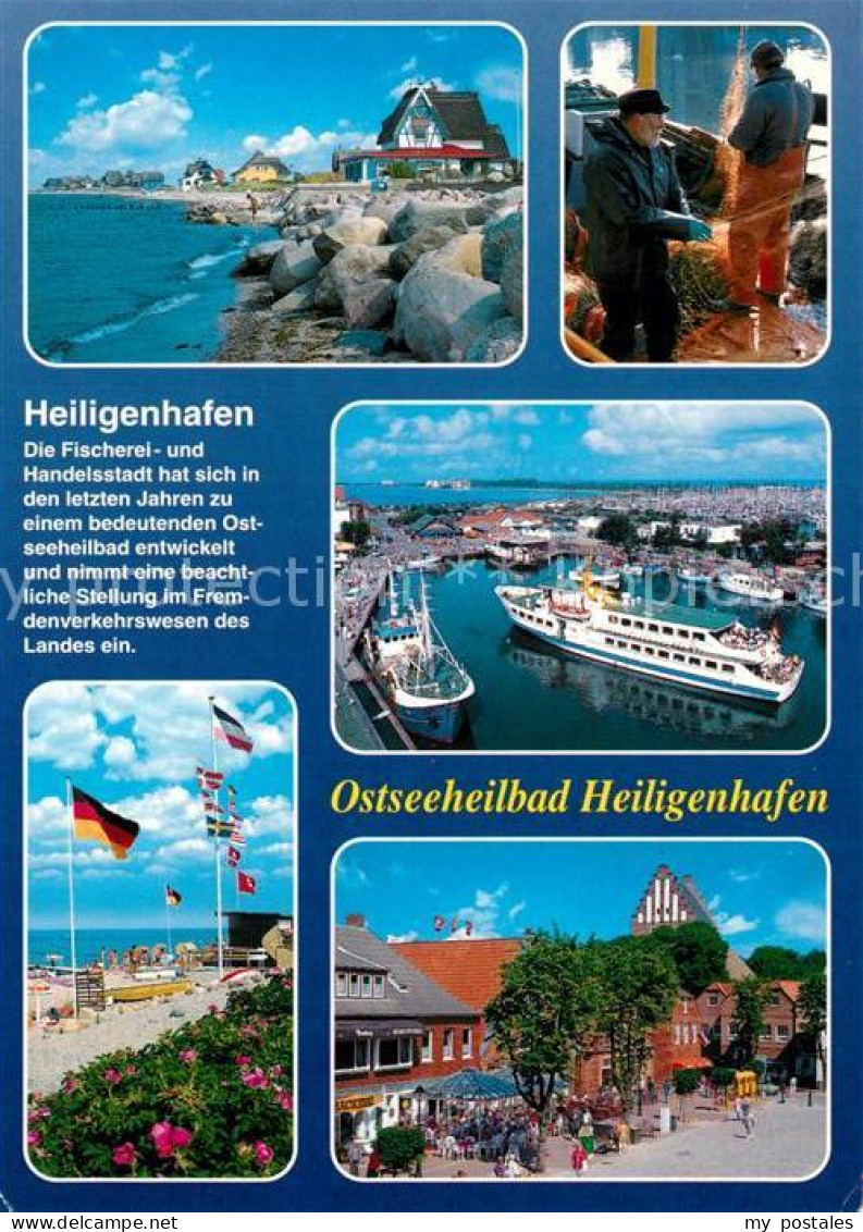 73233989 Heiligenhafen Ostseebad Hafen Strand Fischer Heiligenhafen Ostseebad - Heiligenhafen