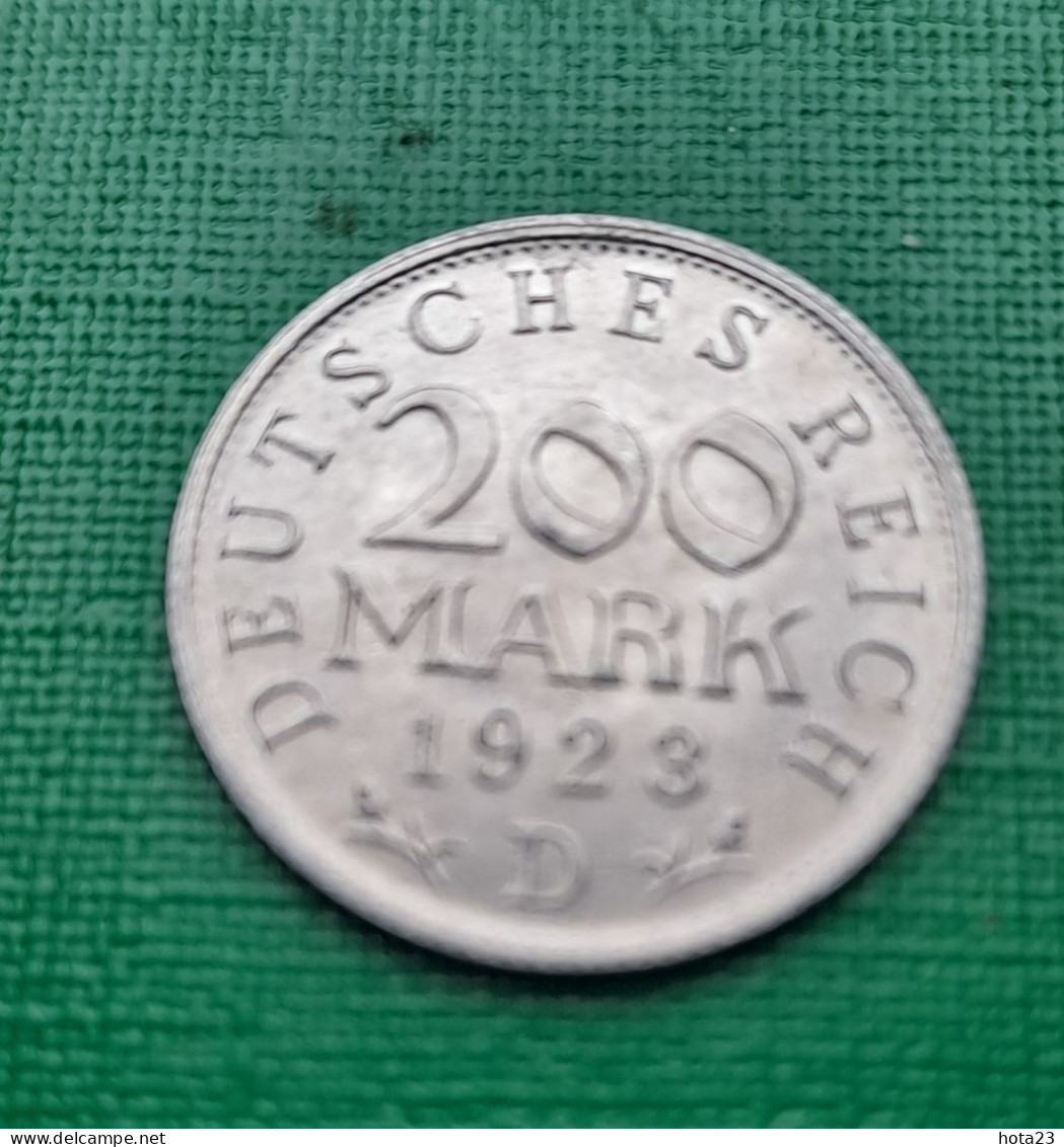 DEUTSCHES REICH 200 MARK 1923 D KM# 35 - 200 & 500 Mark