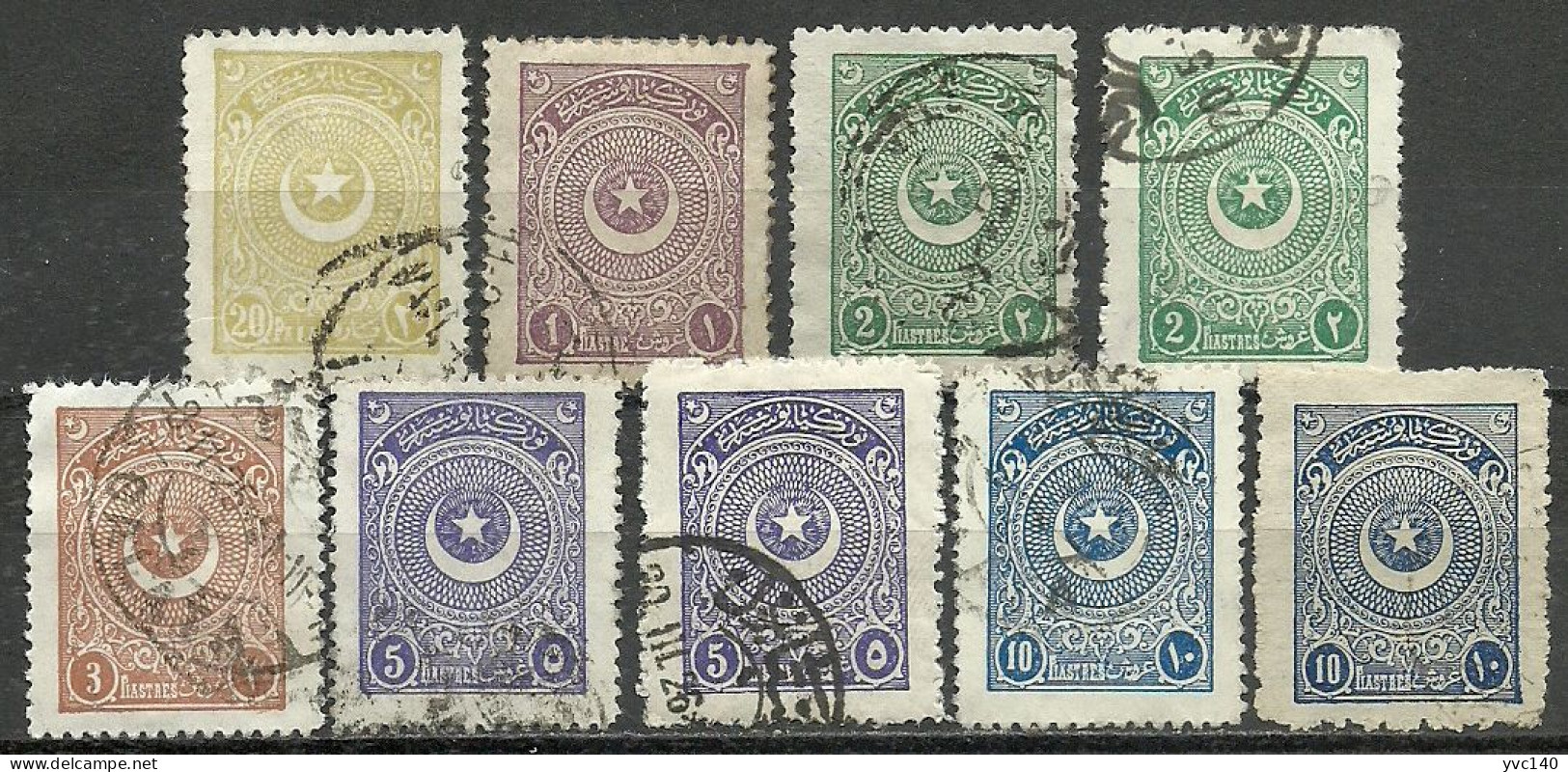 Turkey; 1924 3rd Star&Crescent Issue Stamps - Usados