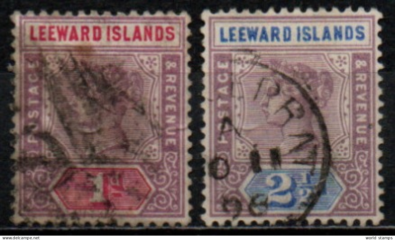 LEEWARD ISLANDS 1890 O - Leeward  Islands