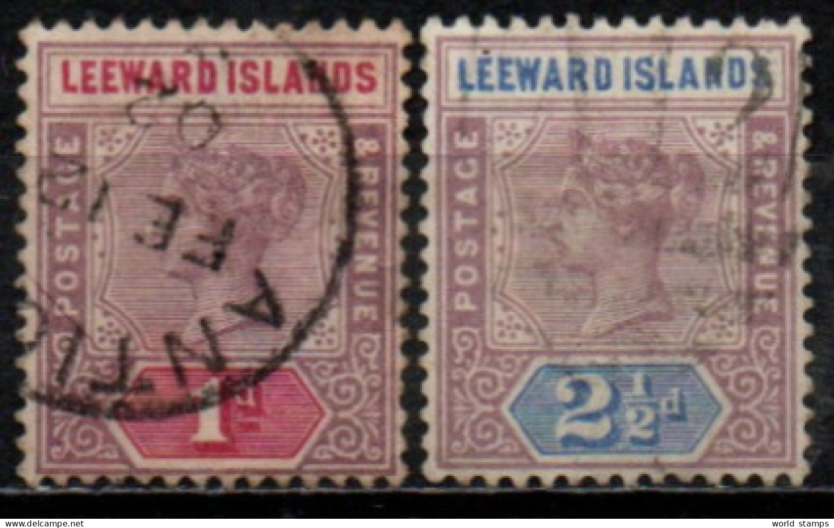 LEEWARD ISLANDS 1890 O - Leeward  Islands