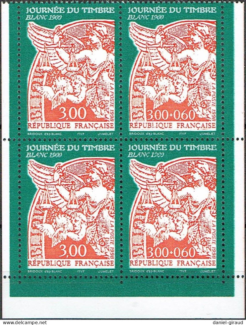 France 1998 N°YT P3136A MNH ** Fête Du Timbre Provenant Du Bas De Carnet - Ungebraucht