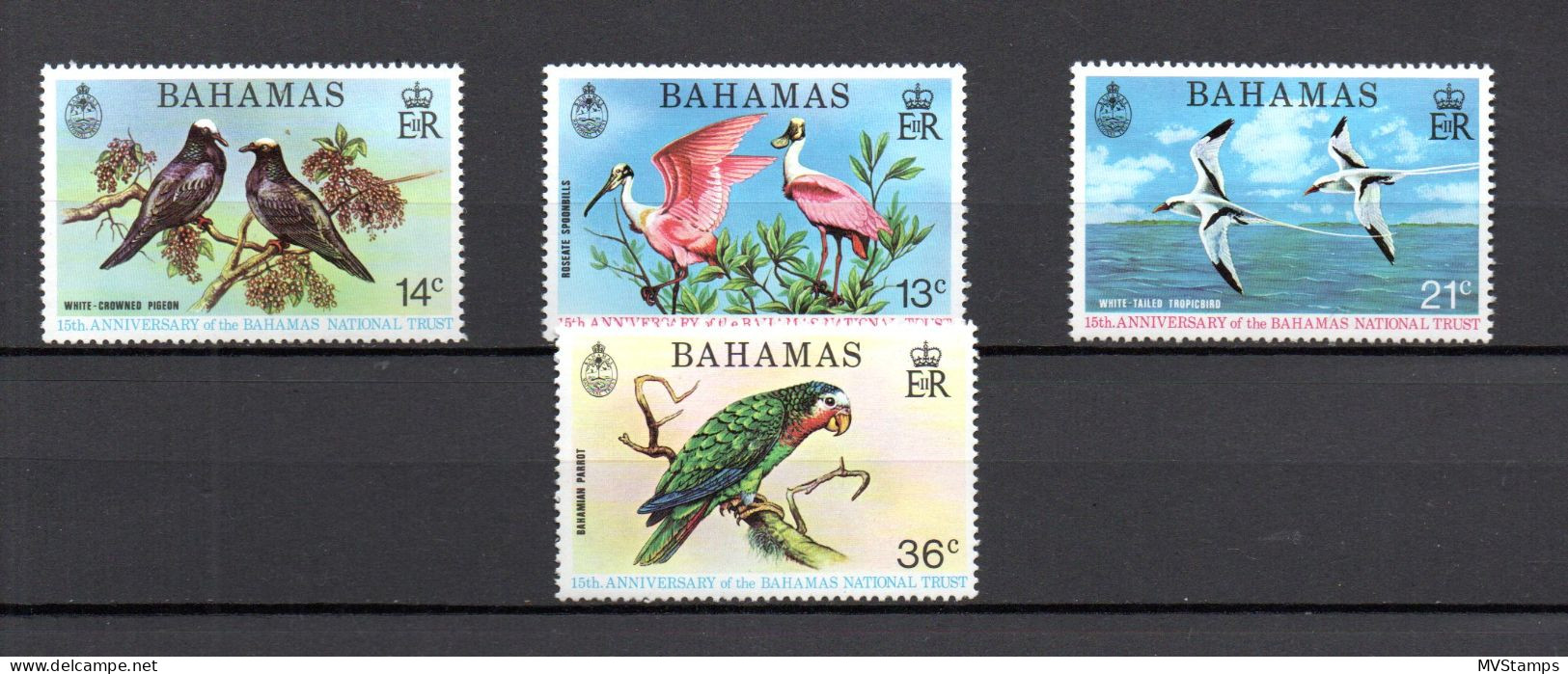 Bahamas 1974 Set Birds/Environment Stamps (Michel 370/73) MNH - Bahamas (1973-...)
