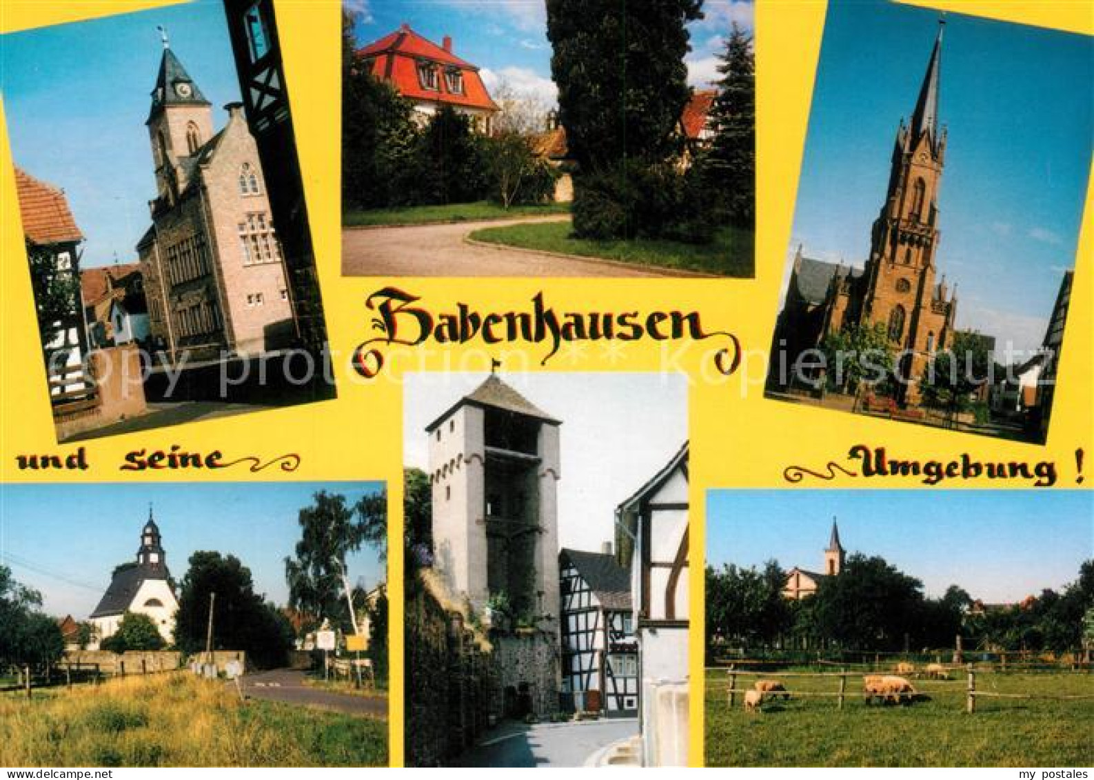 73233900 Babenhausen Hessen Harpertshausen Rathaus Kirchen Jagdschloss Langstadt - Babenhausen