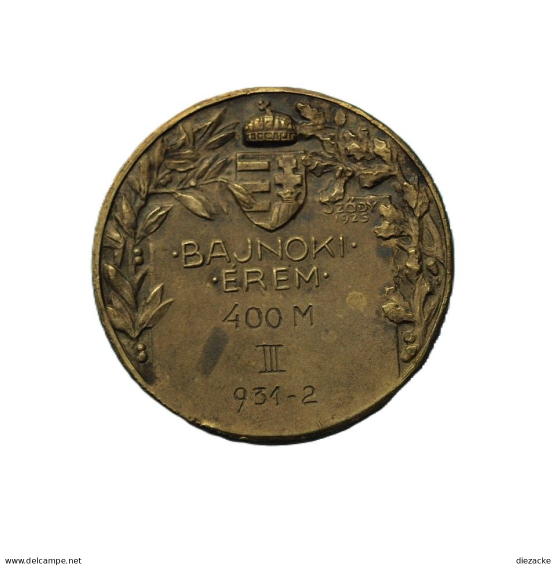 Ungarn 1907 Sportmedaille Bronze 400 Meter Lauf (EM301 - Sin Clasificación