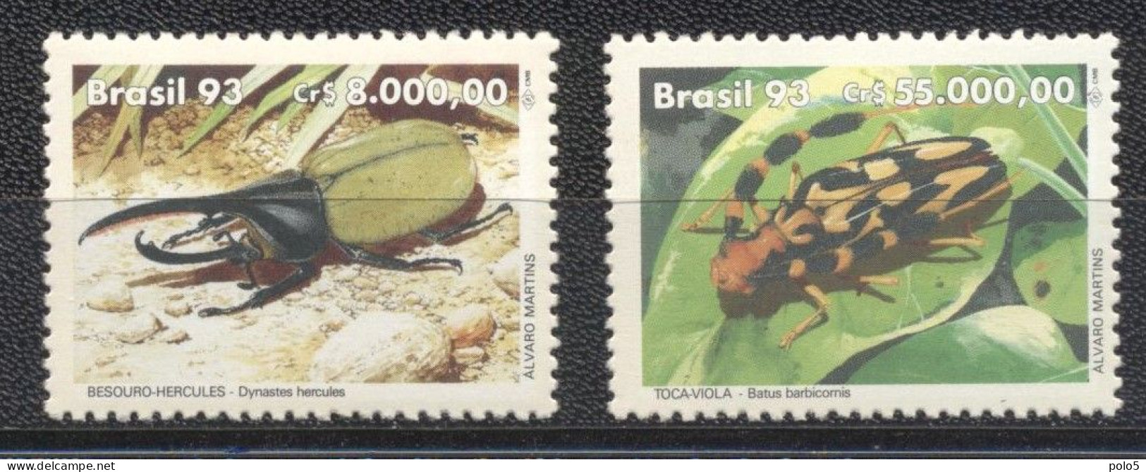 Brazil 1993-World Environment Day-Beetles Set (2v) - Ungebraucht