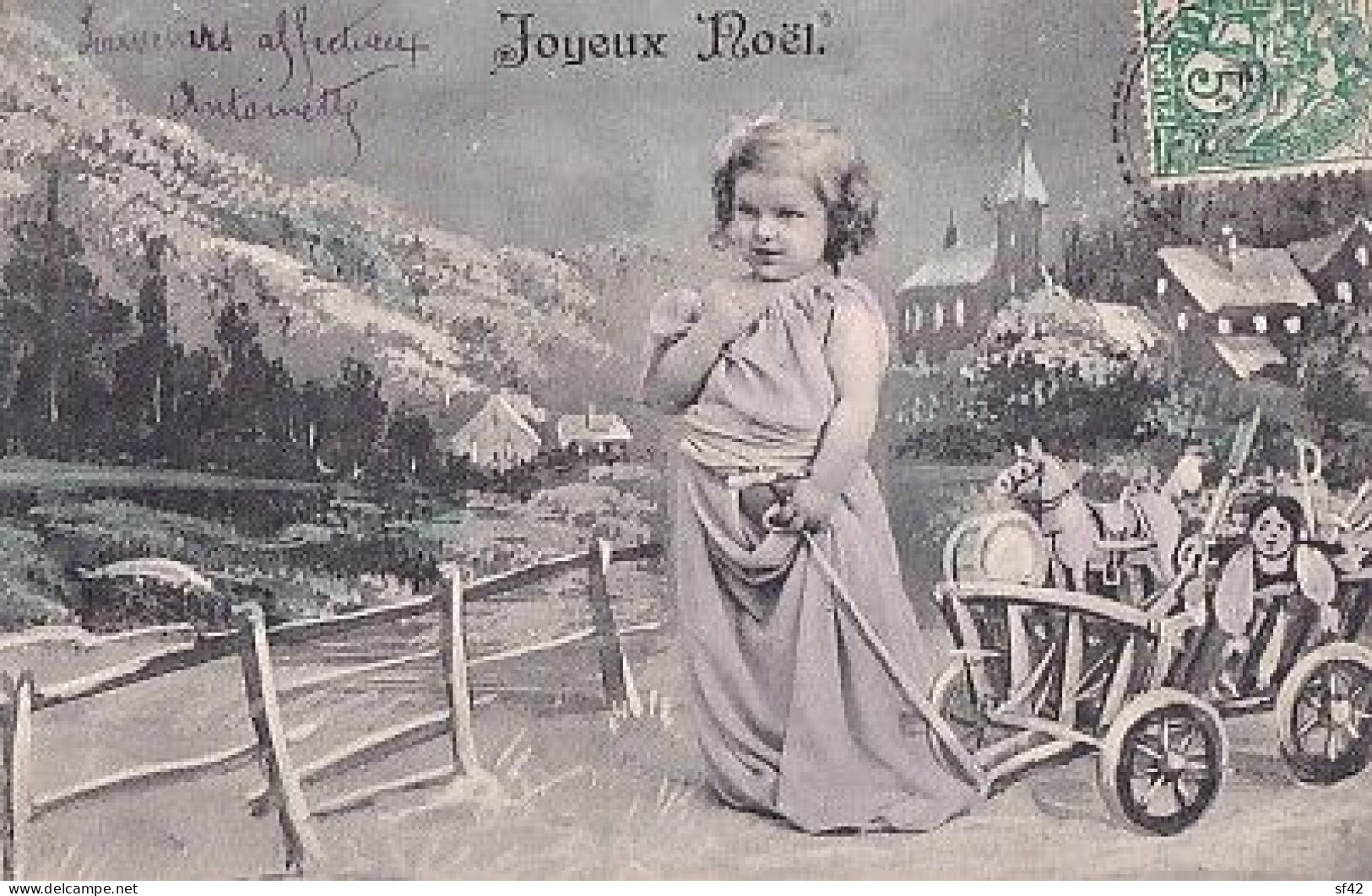 ENFANT ET LE CHARIOT DE JOUETS - Spielzeug & Spiele