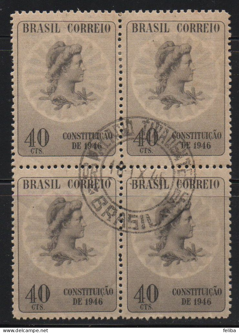 Brazil 1946 First Day Cancel On Block Of 4 - Nuovi