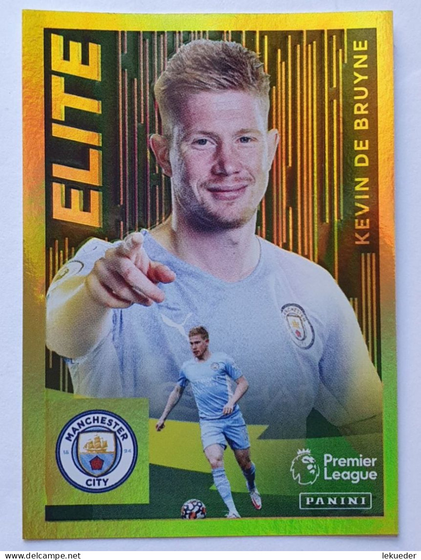 Elite #403 KEVIN DE BRUYNE (Manchester City) - PANINI Premier League 2021-22 Sticker - Trading Cards