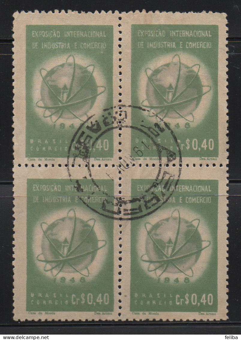 Brazil 1948 Cancel On Block Of 4 - Ungebraucht