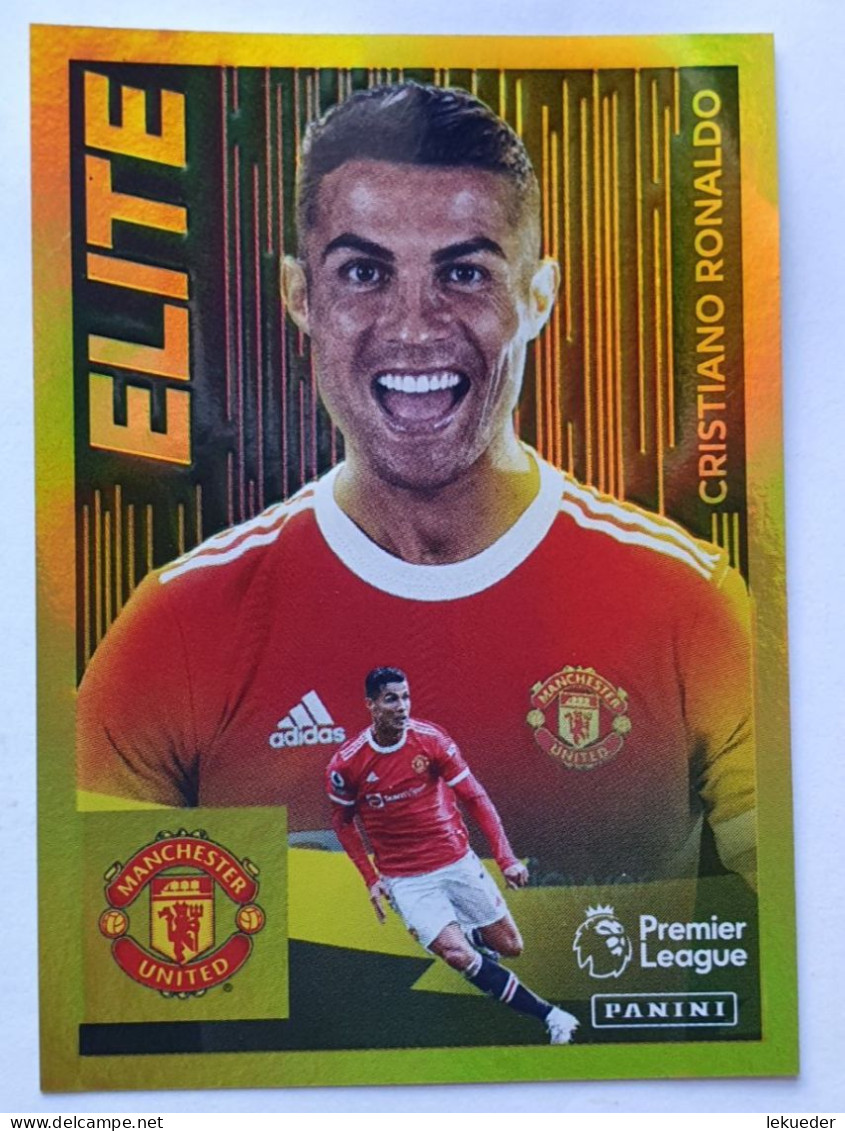 Elite #432 CRISTIANO RONALDO (Manchester United) - PANINI Premier League 2021-22 Sticker - Trading Cards