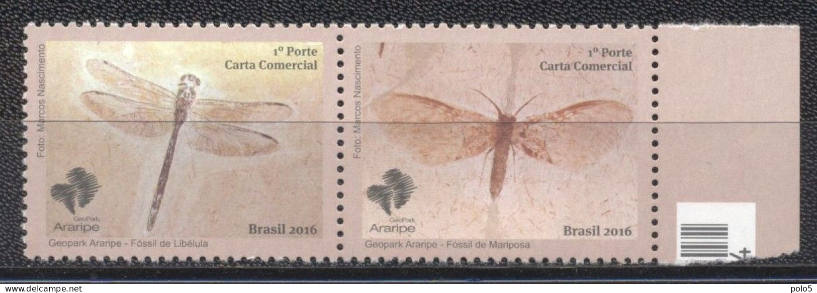 Brazil 2016-Fossils And Araripe 2016 - Unused Stamps