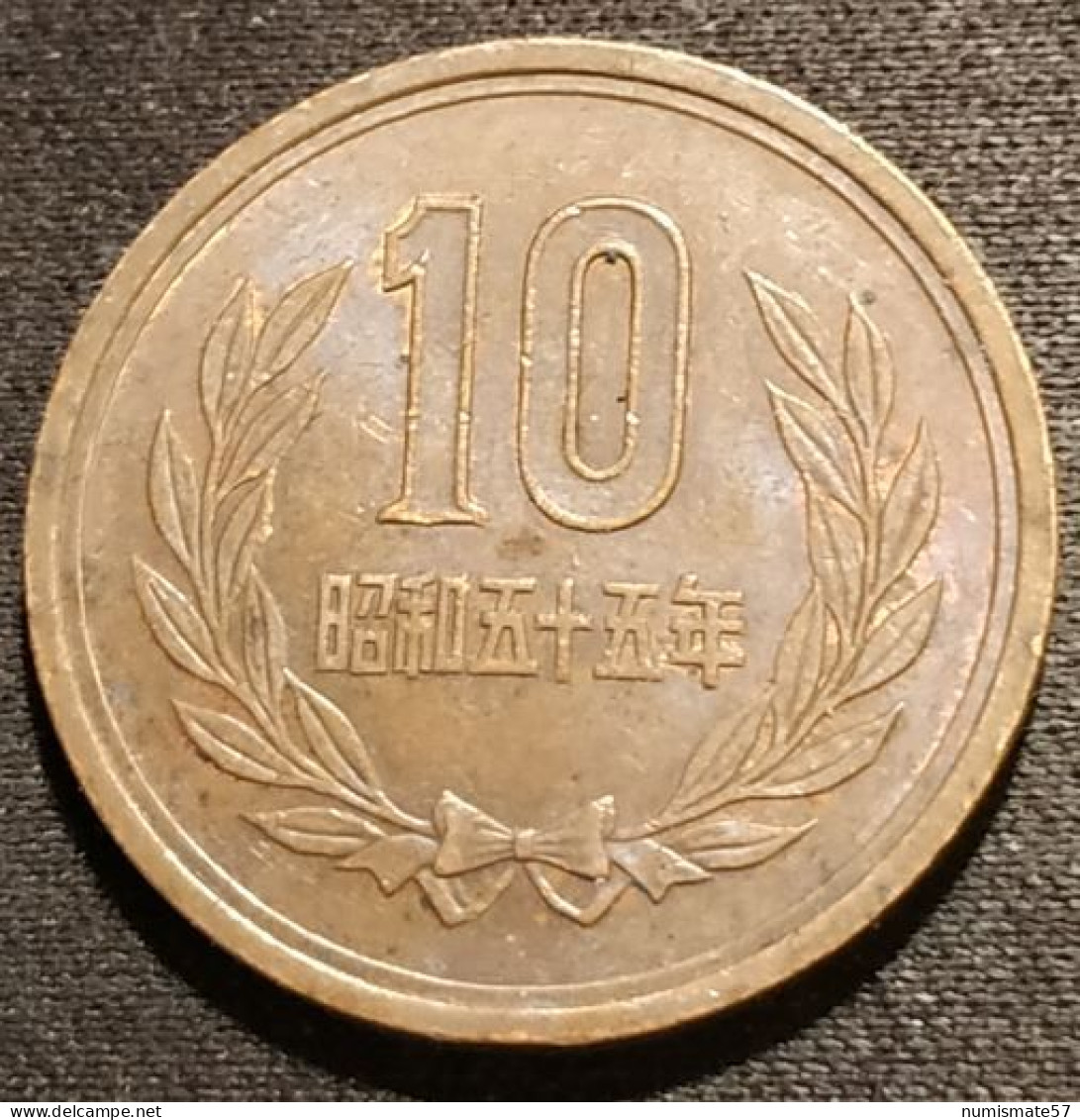 JAPON - JAPAN - 10 YEN 1980 - Shōwa - Tranche Lisse - Year 55 - KM 73a - Japan