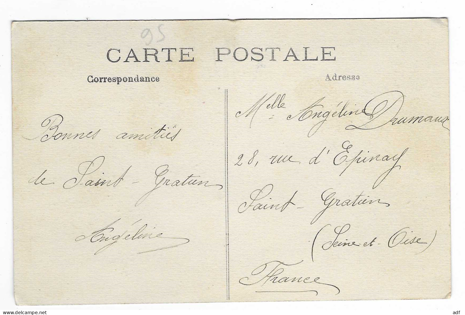 CPA ST SAINT GRATIEN, LA POSTE, VAL D'OISE 95 - Saint Gratien