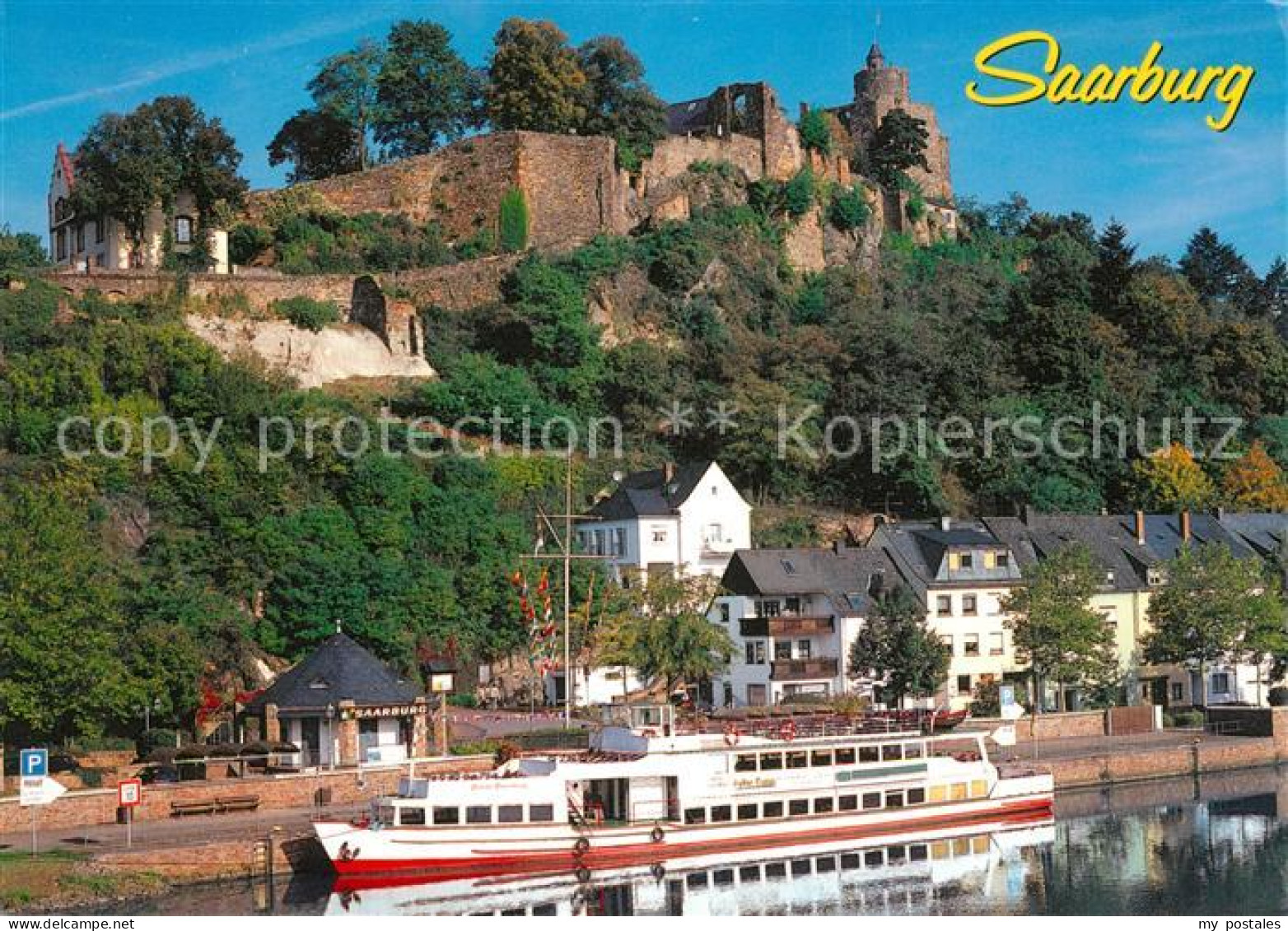 73232699 Saarburg Saar Ruine Der Saarburg Saarburg Saar - Saarburg