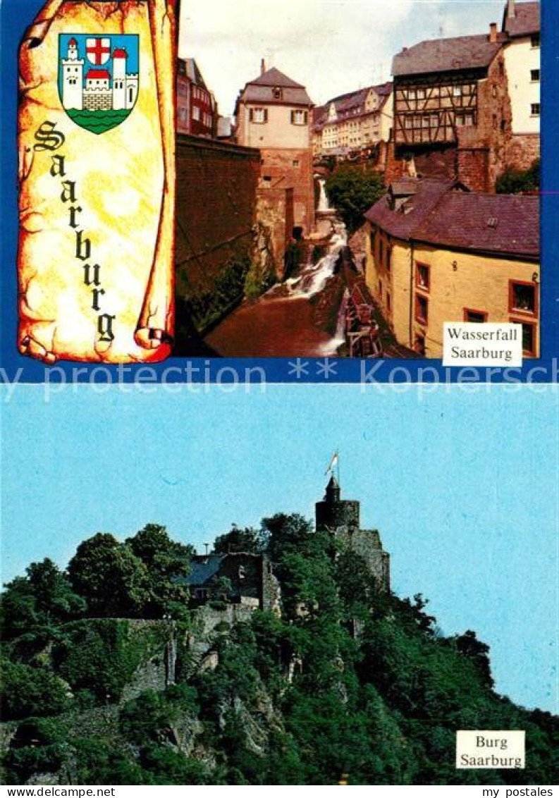 73232683 Saarburg Saar Wasserfall Burg Saarburg  Saarburg Saar - Saarburg