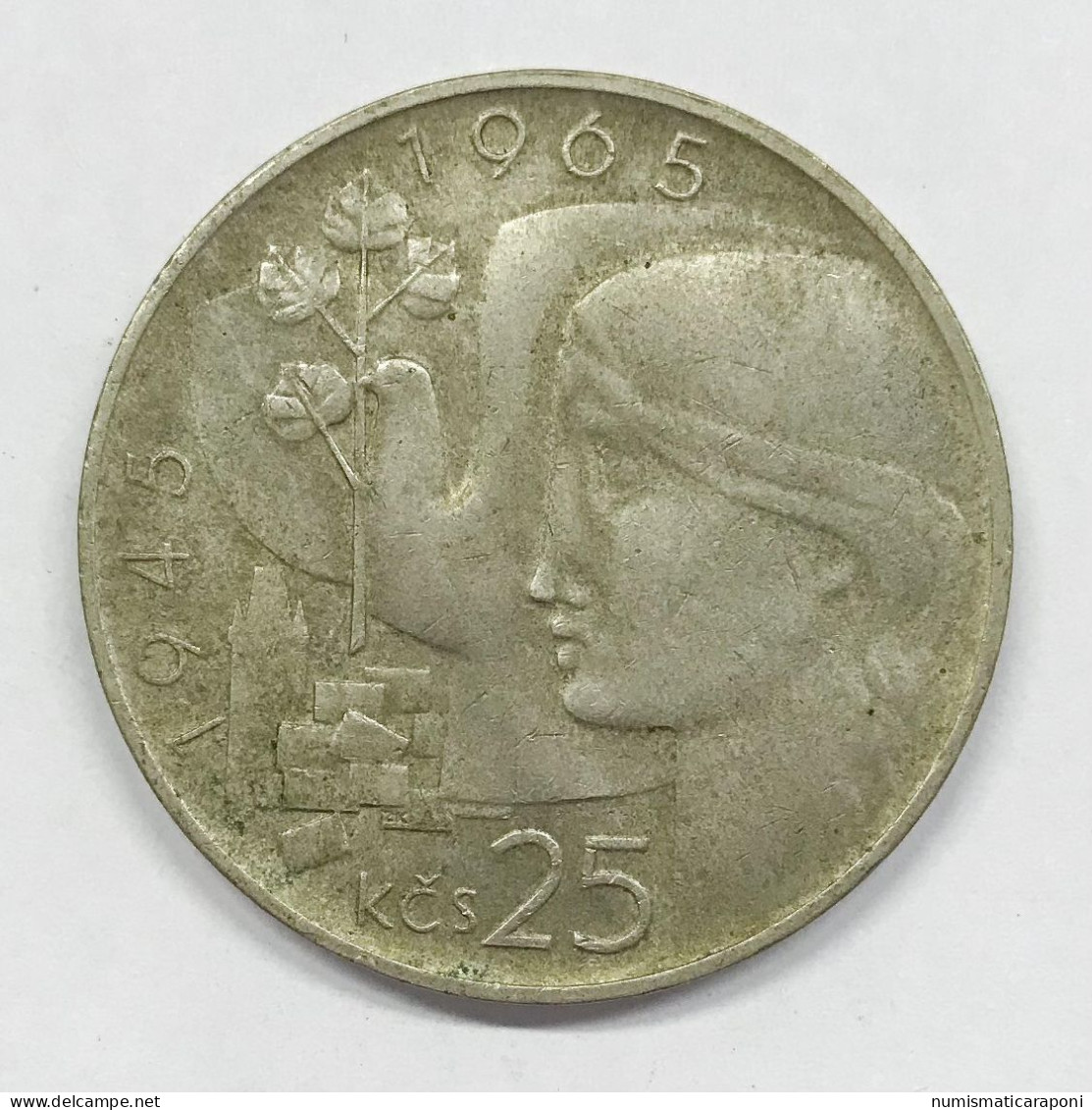 CECOSLOVACCHIA 25 KORUN 1965  E.1445 - Tchécoslovaquie