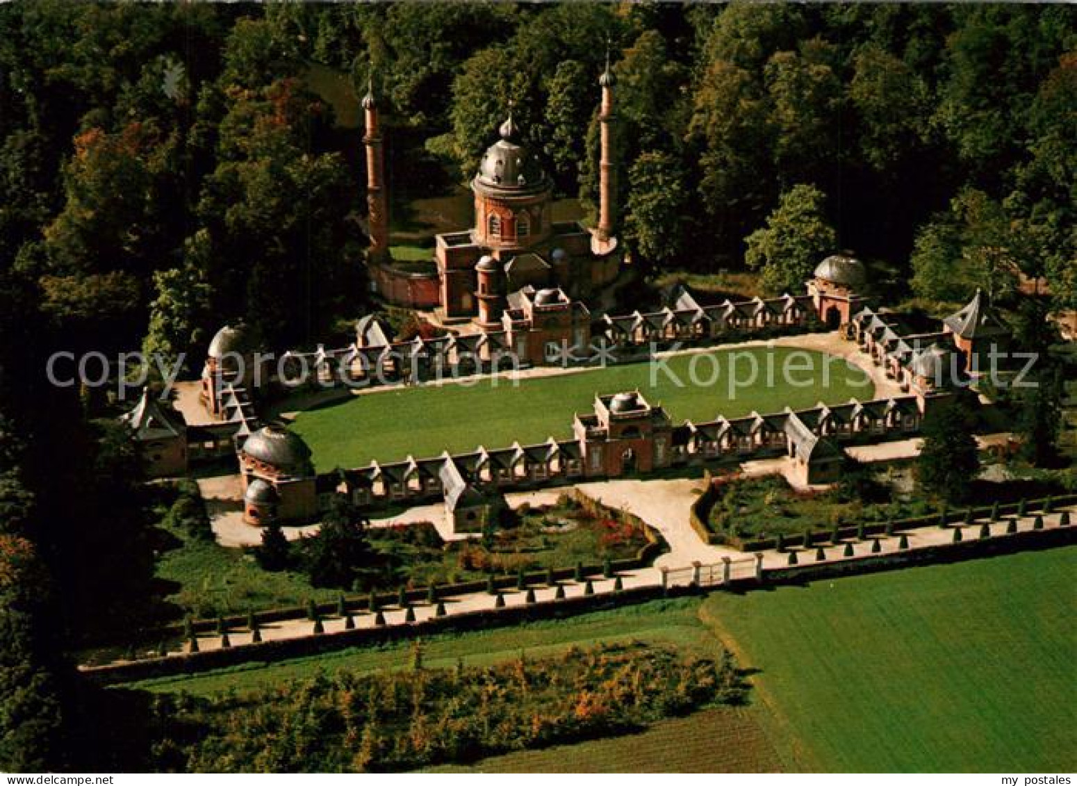 73232656 Schwetzingen Fliegeraufnahme Moschee Schlossgarten Schwetzingen - Schwetzingen