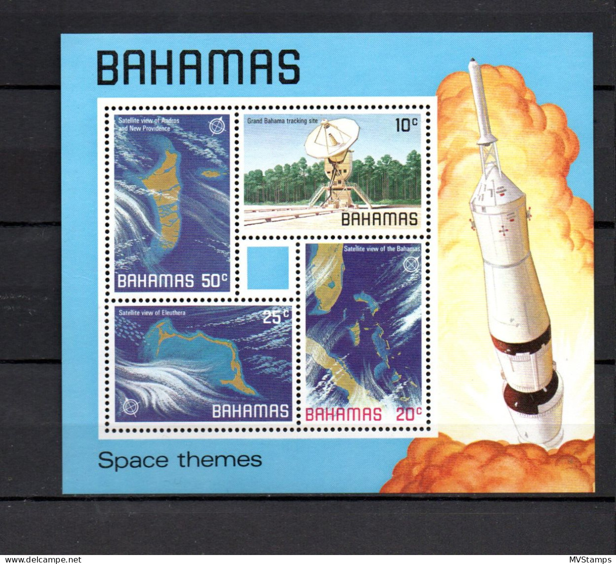 Bahamas 1981 Block 32 Raumfahrt/Space Schon Postfrisch - Bahama's (1973-...)
