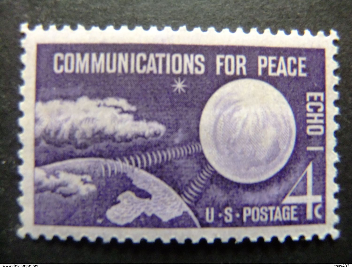ESTADOS UNIDOS / ETATS-UNIS D'AMERIQUE 1960 / SATELITE ECHO I Y LA TIERRA YVERT 708 ** MNH - Unused Stamps