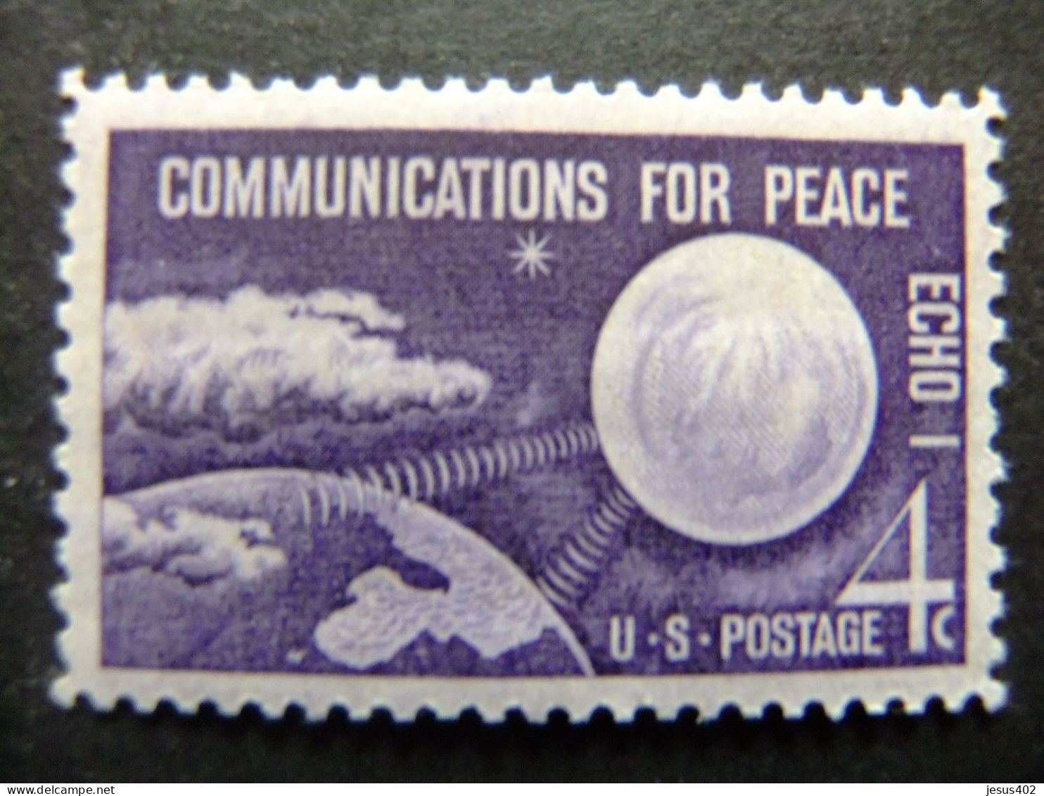 ESTADOS UNIDOS / ETATS-UNIS D'AMERIQUE 1960 / SATELITE ECHO I Y LA TIERRA YVERT 708 ** MNH - Neufs