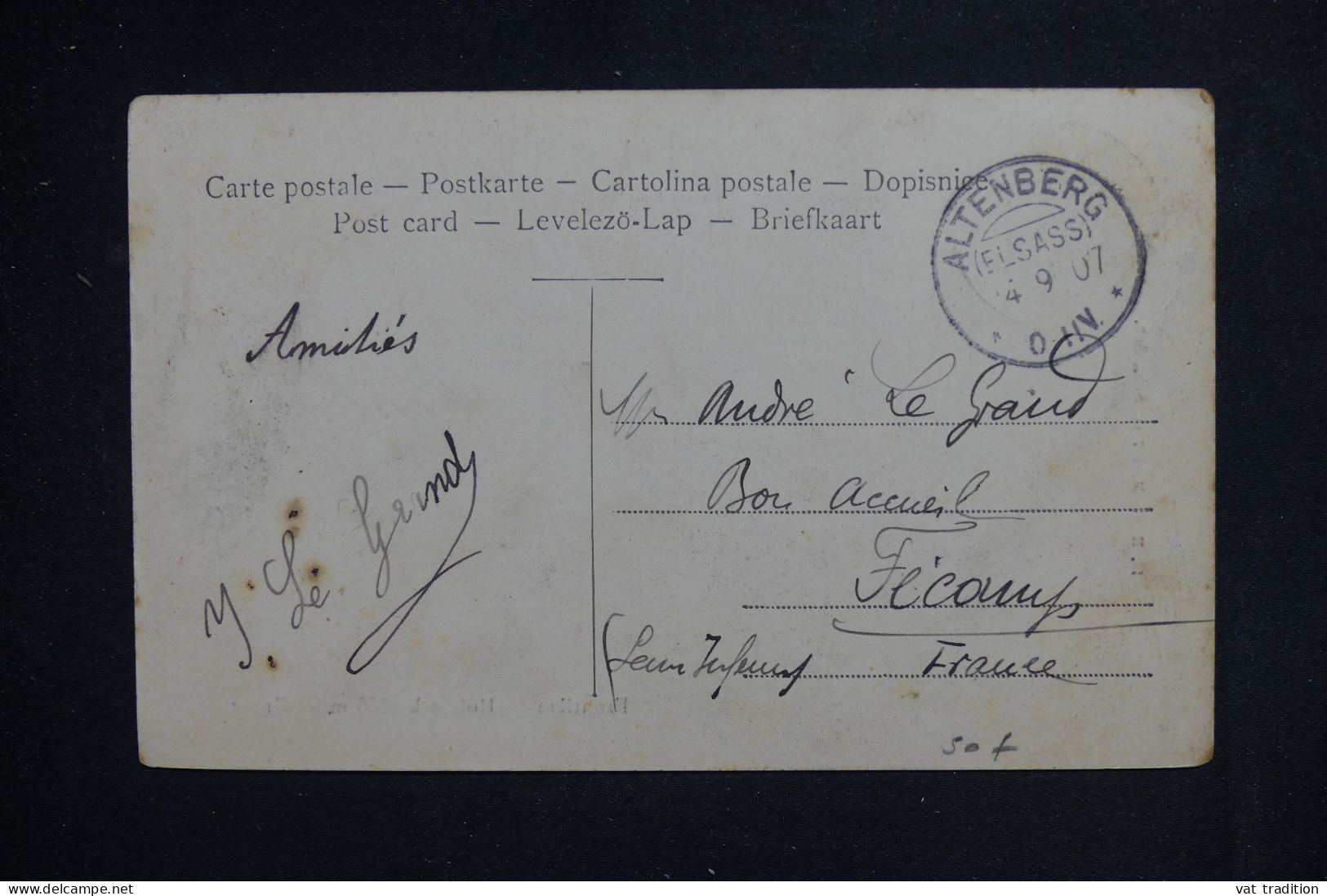 DOUANE  - Carte Postale De La Frontière Au  Hohneck Avec Douaniers Franco / Allemand - L 150359 - Douane