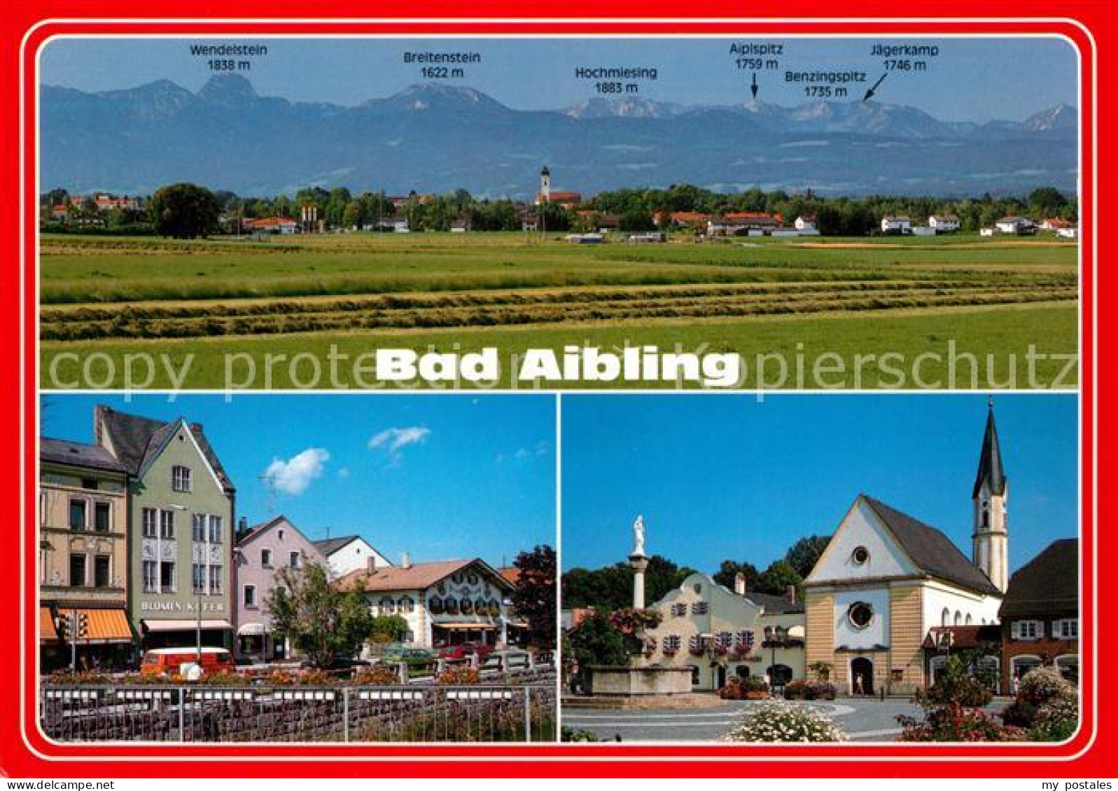 73232551 Bad Aibling Schloss Prantshausen Sebastianikirche Stadtansicht Bad Aibl - Bad Aibling