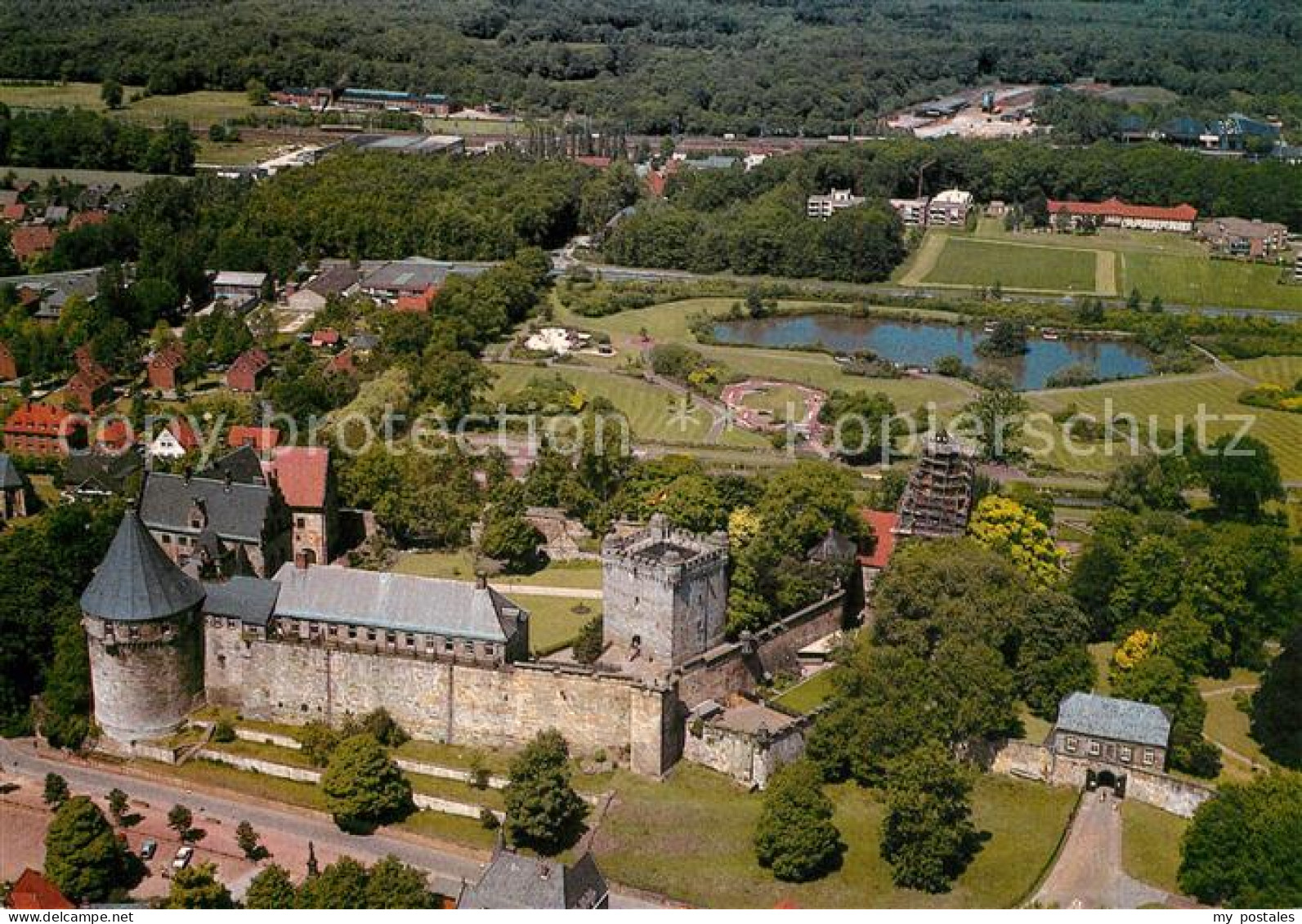 73232533 Bad Bentheim Fliegeraufnahme Burg Bad Bentheim - Bad Bentheim