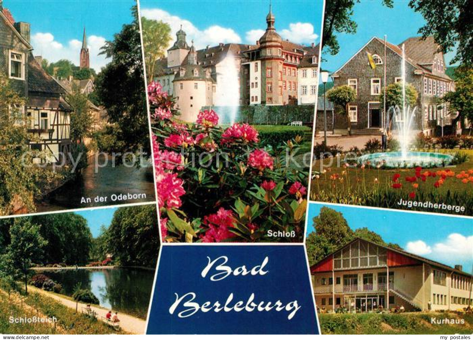 73232525 Bad Berleburg Odeborn Schloss Jugendherberge Schlossteich Kurhaus Bad B - Bad Berleburg