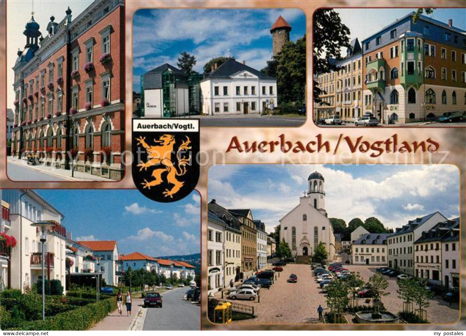 73232500 Auerbach Vogtland Rathaus Kaiserstrasse Museum Lindenallee Altmarkt Lau - Auerbach (Vogtland)