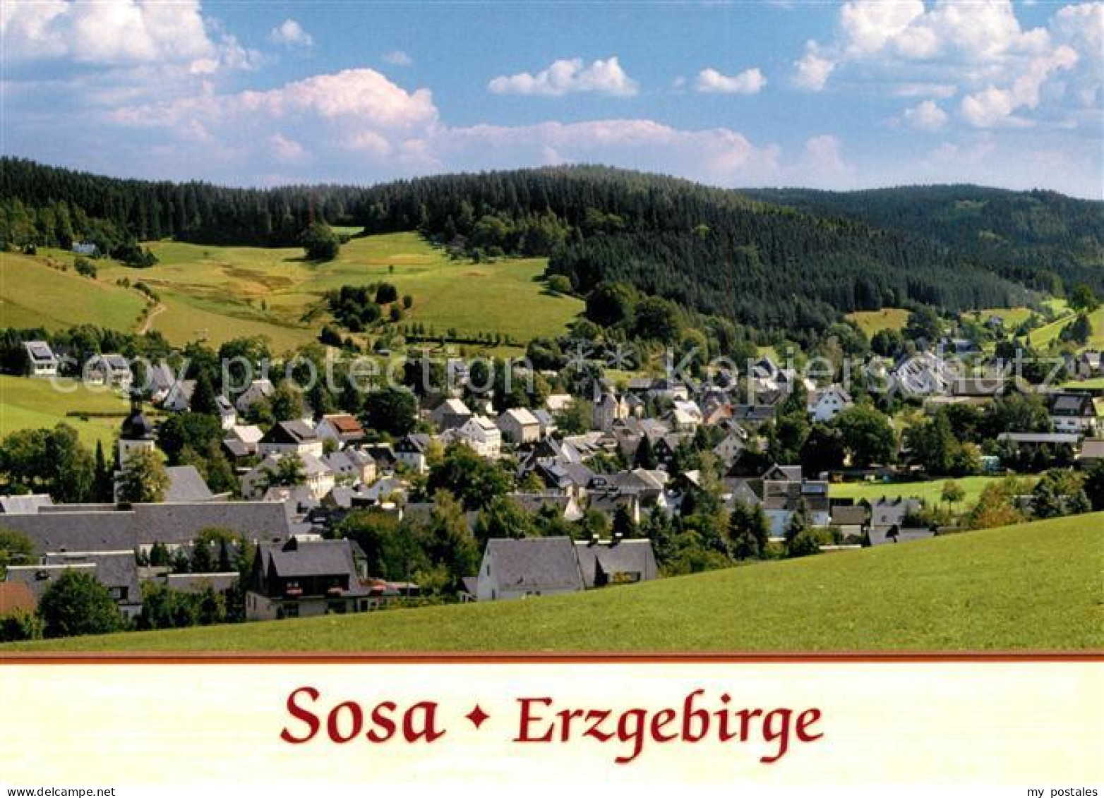 73232477 Sosa Erzgebirge Panorama Sosa Erzgebirge - Sosa