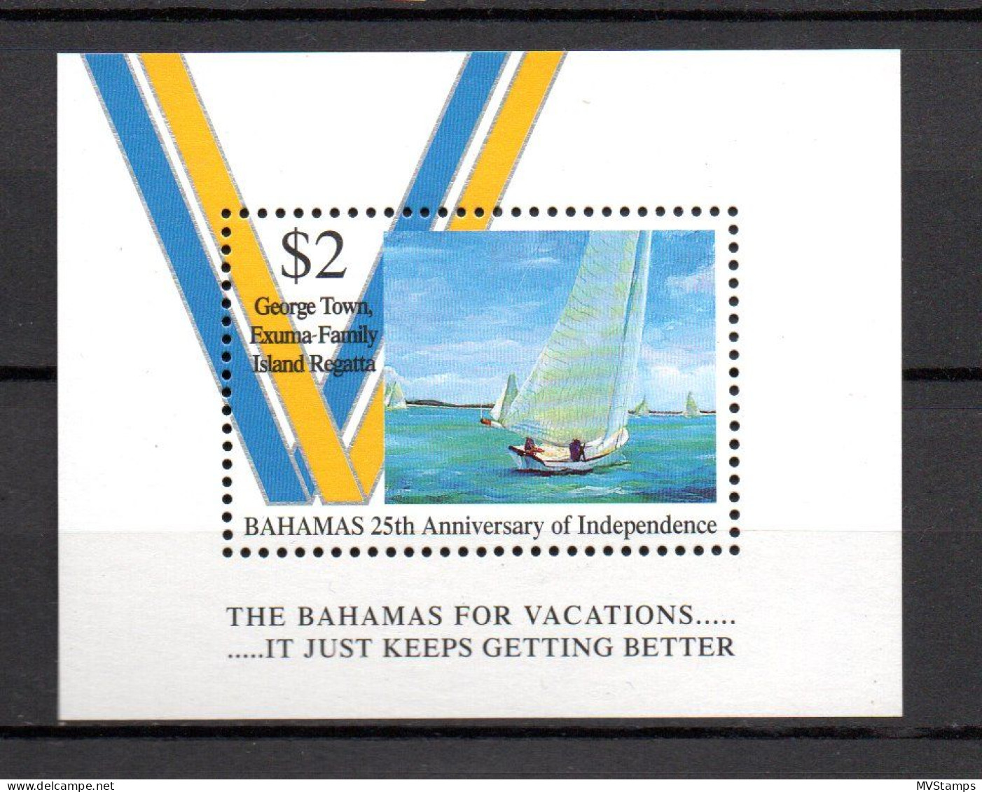 Bahamas 1994 Sheet Ship/sailing/Regatta (Michel Block 73) MNH - Bahama's (1973-...)