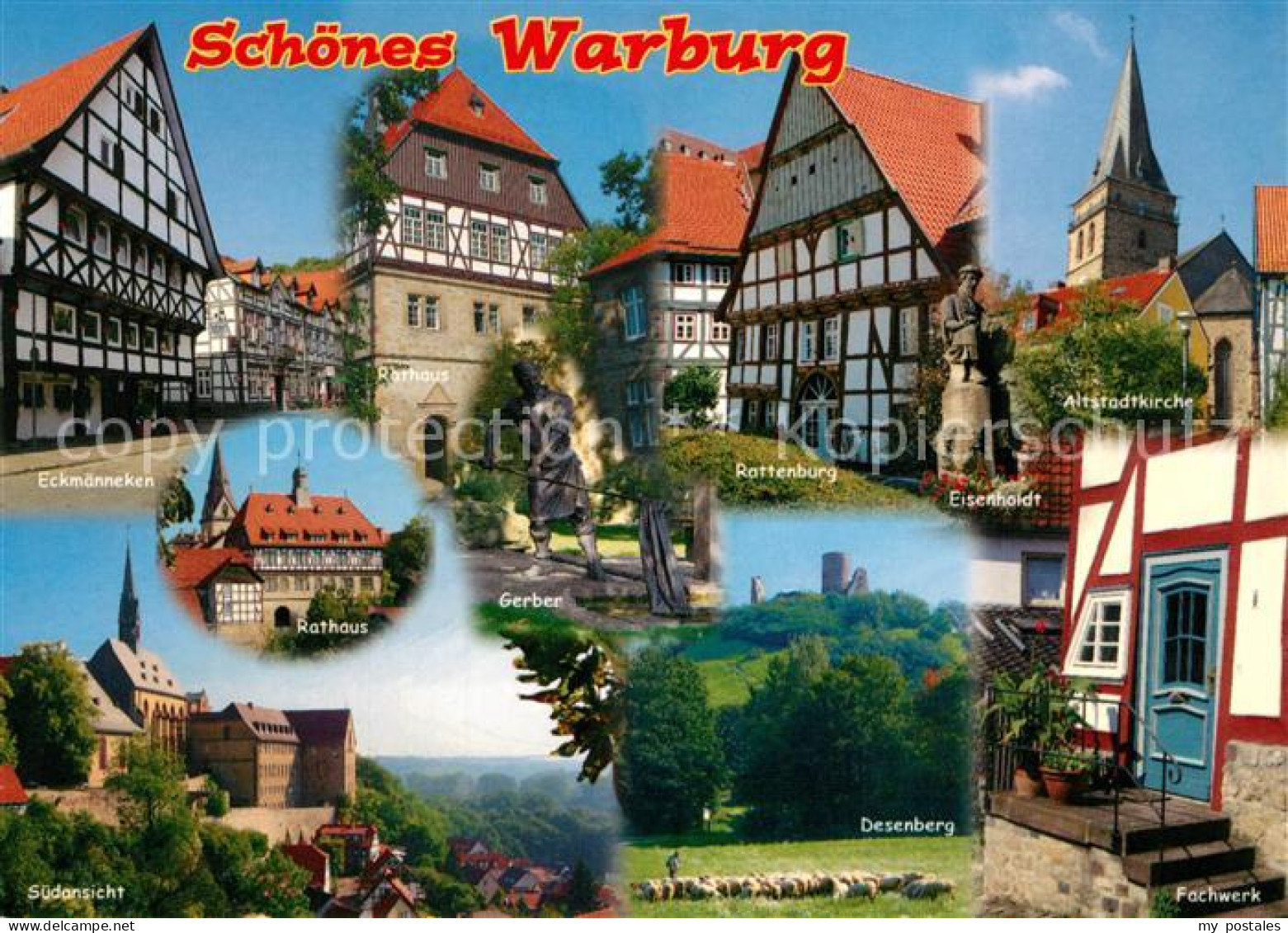 73232360 Warburg Westfalen Rathaus Rattenburg Desenberg Warburg Westfalen - Warburg