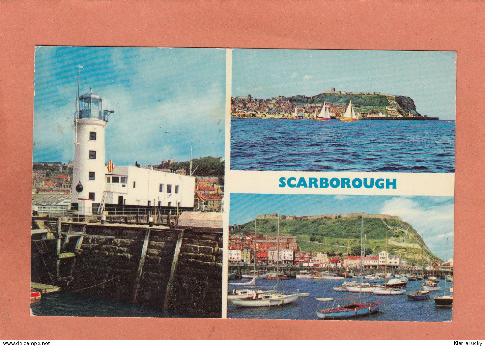 SCARBOROUGH - R-U - ANGLETERRE - YORKSHIRE - LIGHTHOUSE PHARE YACHTING OUTER HARBOUR - ECRITE - Scarborough