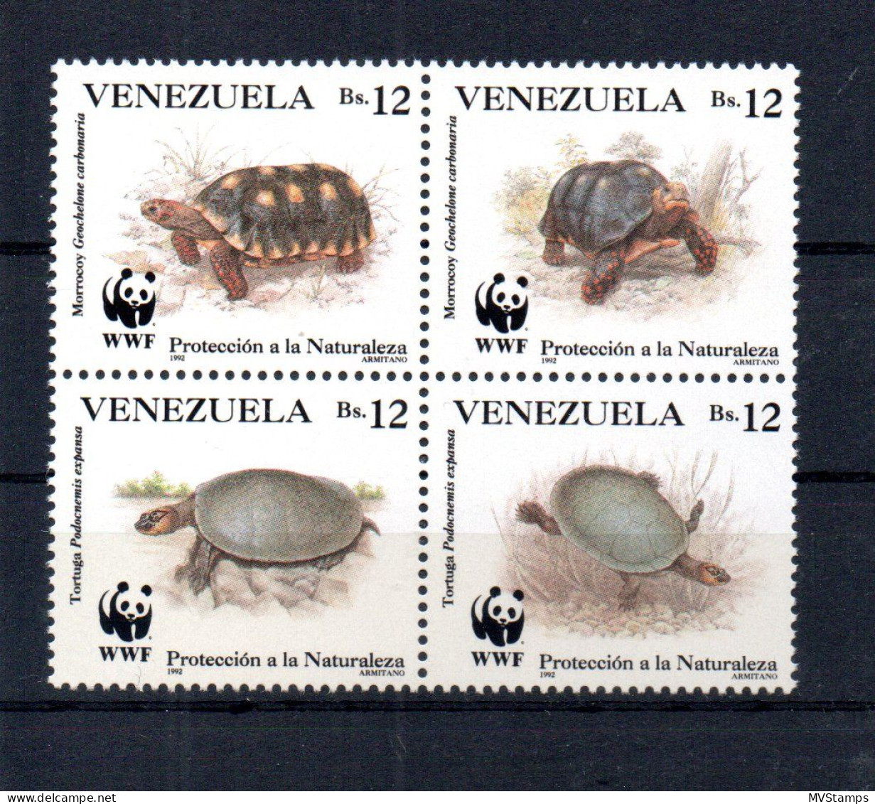 Venezuela 1992 Satz 2729/32 WWF/Schildkrote Postfrisch - Venezuela