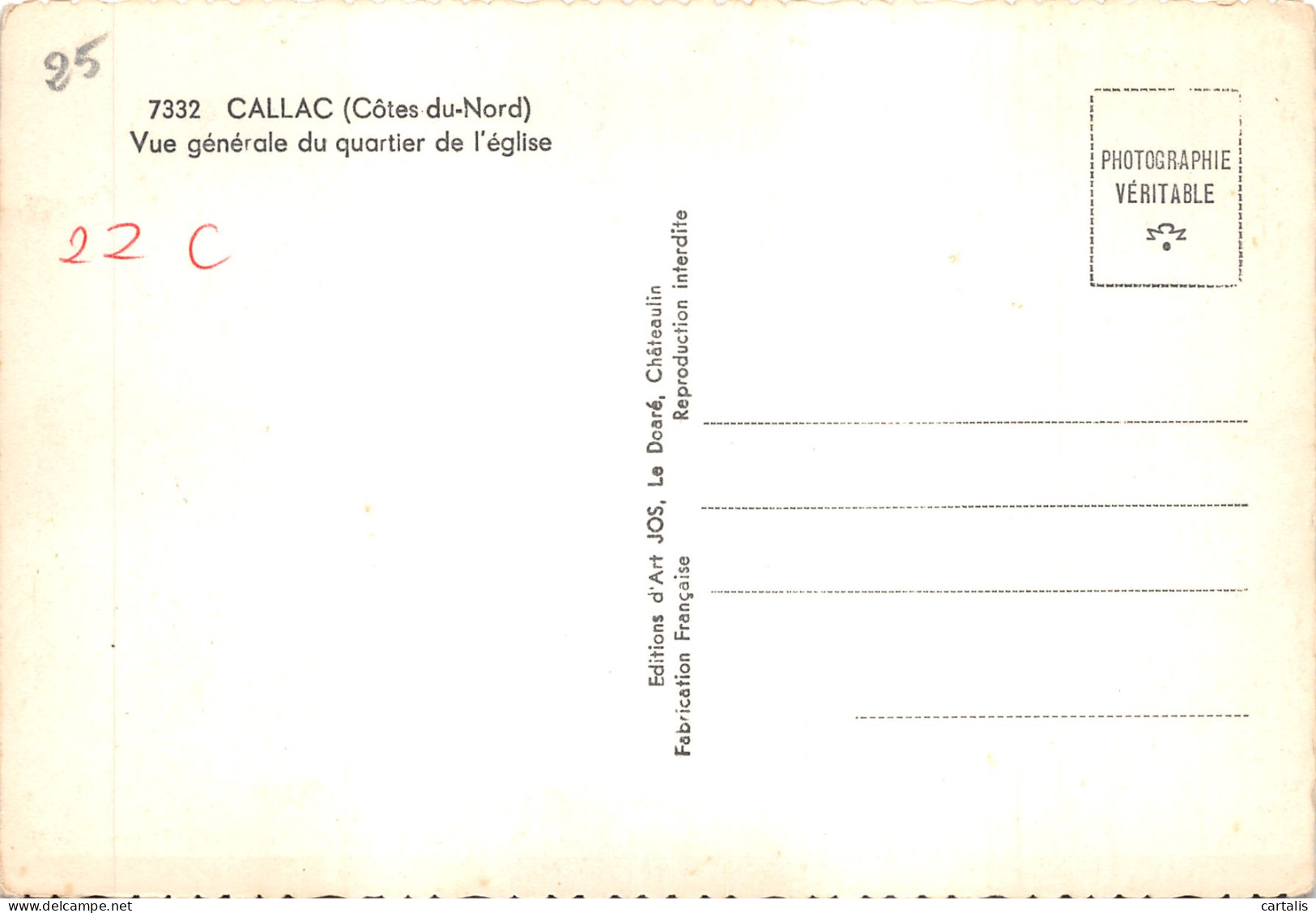 22-CALLAC-N°4505-D/0323 - Callac