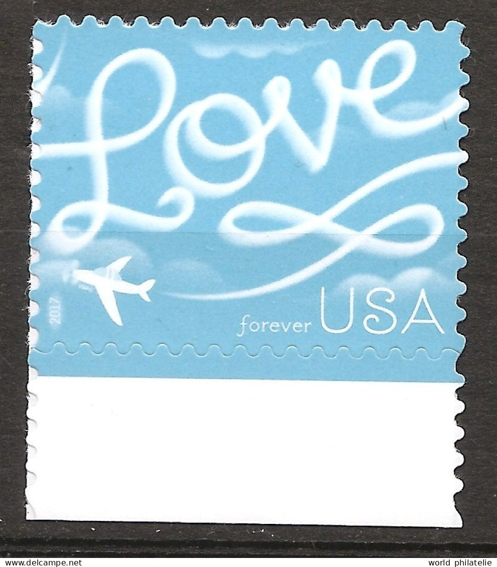 Etats-Unis D'Amérique USA 2017 N° 4969 ** Love, Amour, Avion, Aviation, Nuages, Vœux, Ecrire Dans Le Ciel, Voltige - Ungebraucht