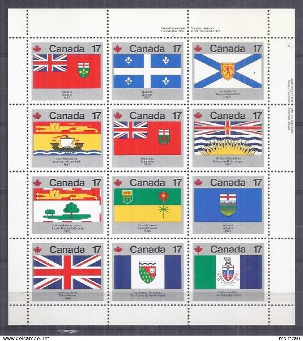 Canada 1979. Banderas Provinciales . Sc=832a (**) - Neufs