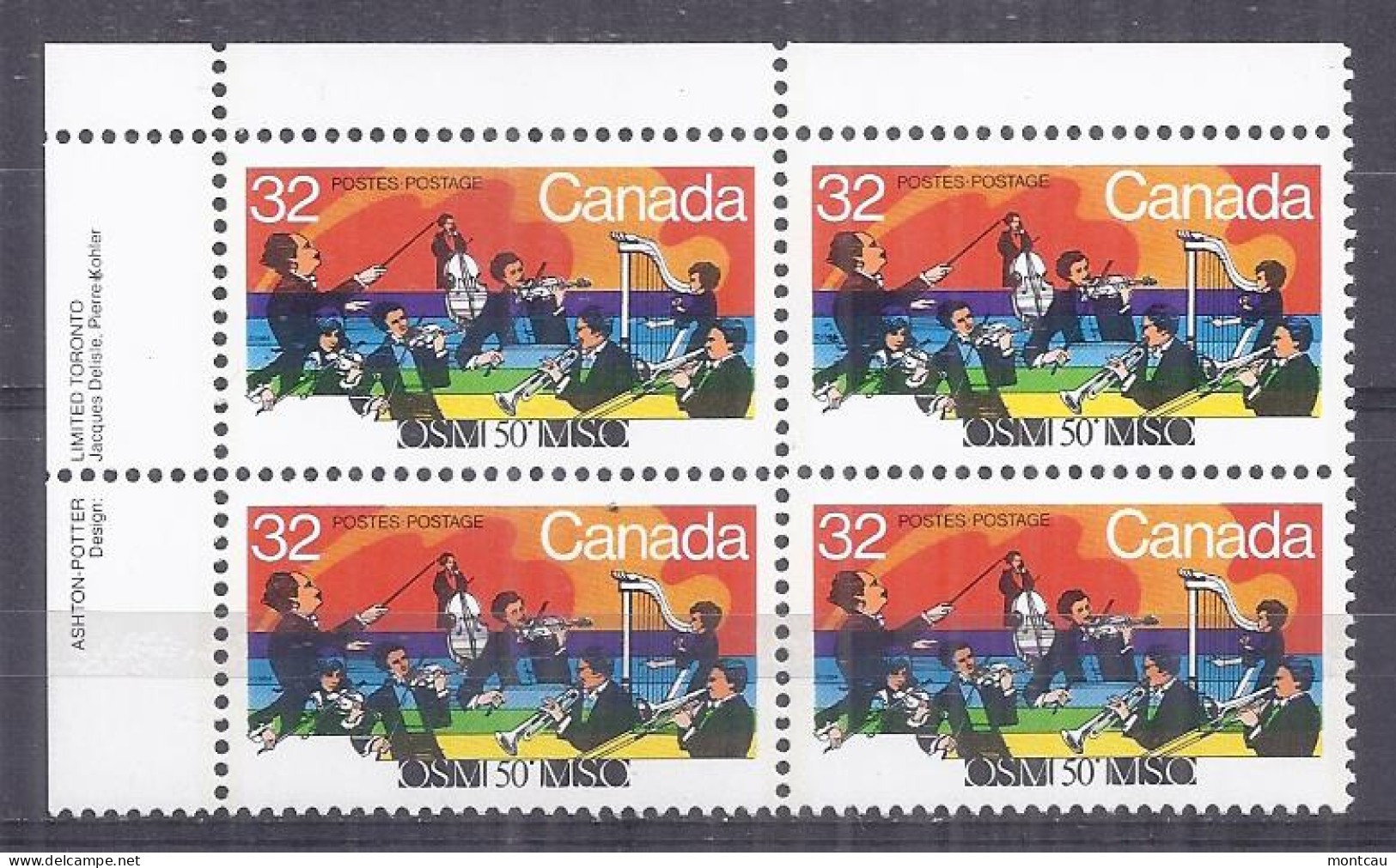 Canada 1984. Orquesta Sinfonica . Sc=1010 (**) - Unused Stamps