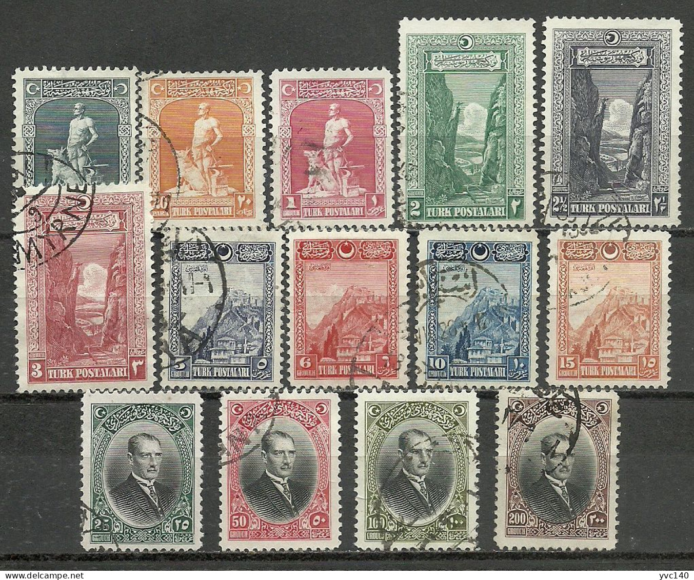 Turkey; 1926 London Printing Postage Stamps (Complete Set) - Used Stamps