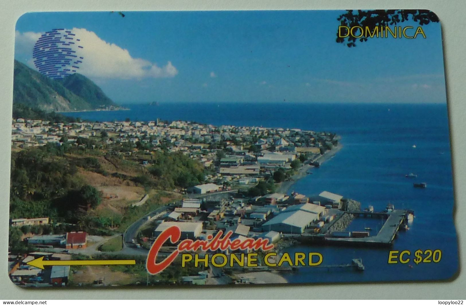 GRENADA - GPT - GRE-6A - Silver Bar - 6CDMA - $20 - View Of Roseau - Used - Grenada (Granada)