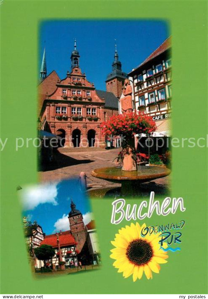 73231160 Buchen Baden Rathaus Brunnen Buchen Baden - Buchen