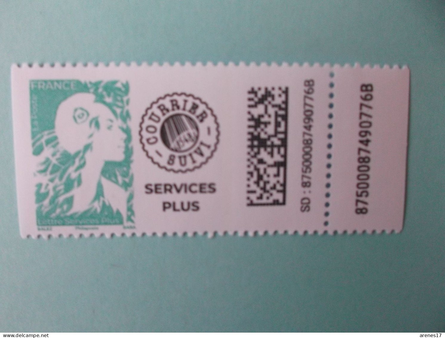 TIMBRE : No: ? NOUVEAU , ROULETTE " SERVICE PLUS " VERTE , GOMMEE , XX, En Bon état - Coil Stamps