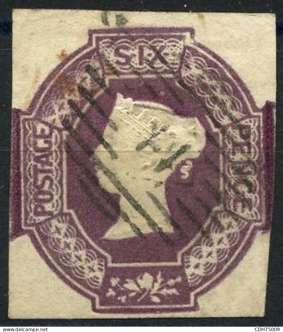 GRANDE BRETAGNE - YVERT 5 - 6 PENCE - VICTORIA - OBLITERE - Oblitérés