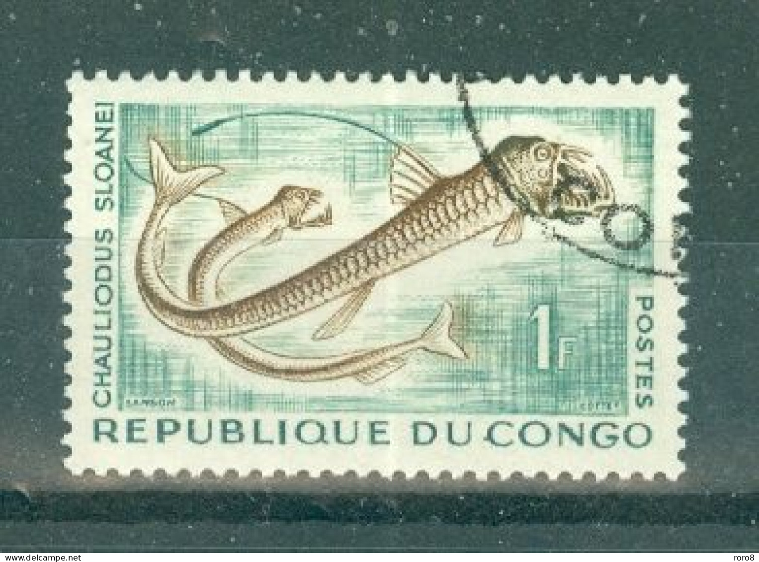 REPUBLIQUE DU CONGO - N°143 Oblitéré - Poissons Et Céphalopode Abyssaux.. - Usados