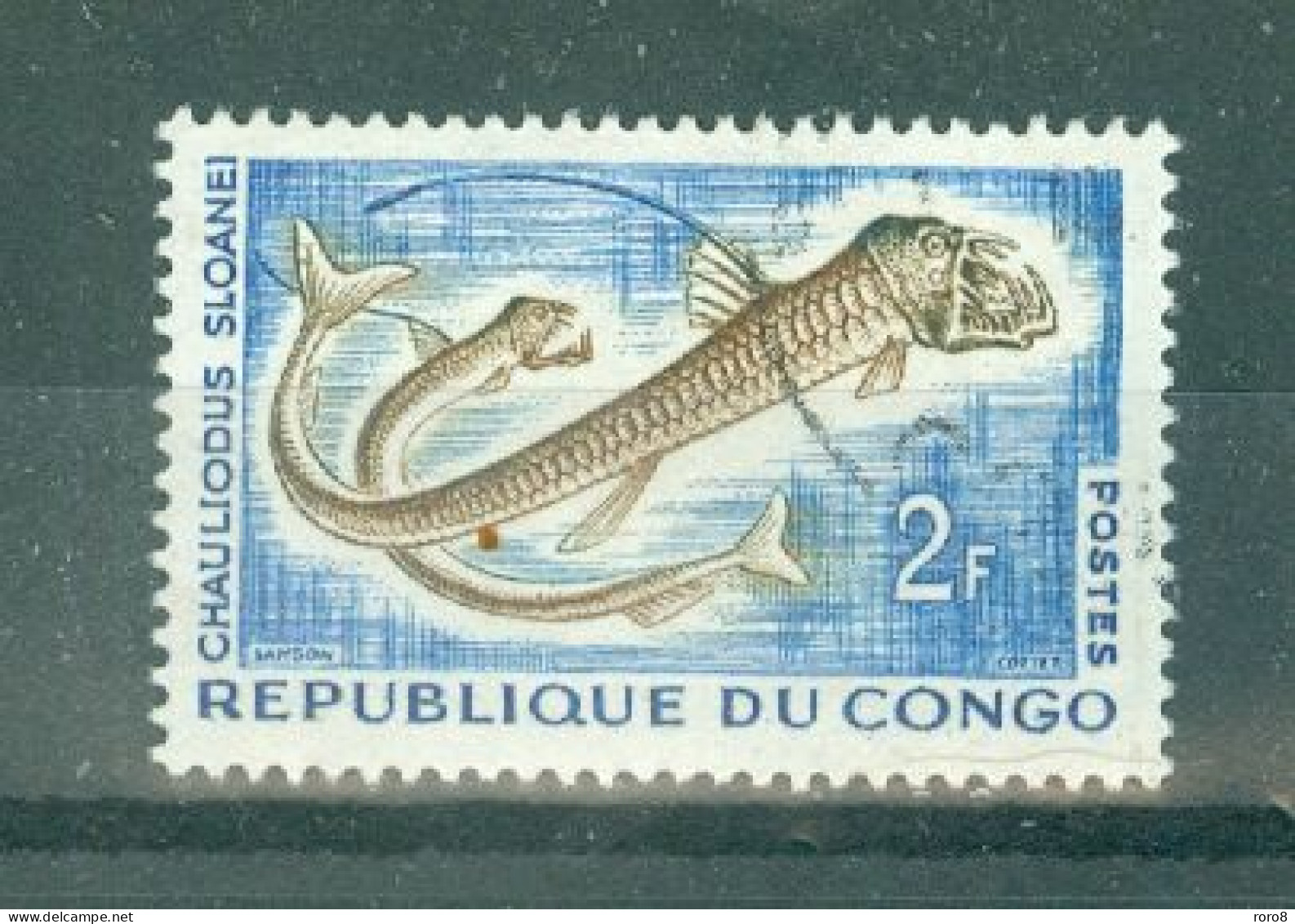 REPUBLIQUE DU CONGO - N°144 Oblitéré - Poissons Et Céphalopode Abyssaux.. - Usados