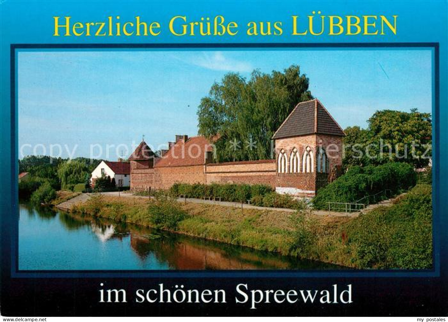 73230906 Luebben Spreewald Stadtmauer Luebben Spreewald - Lübben (Spreewald)
